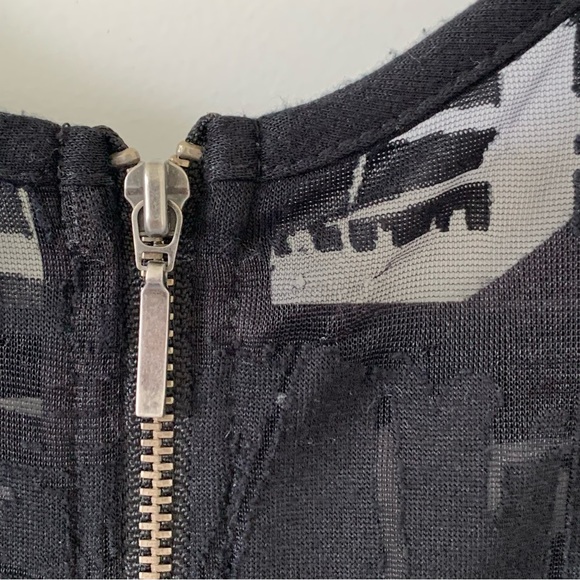 5 for $10 - Nicole by Nicole Miller Black Mesh Top - Picture 4 of 6